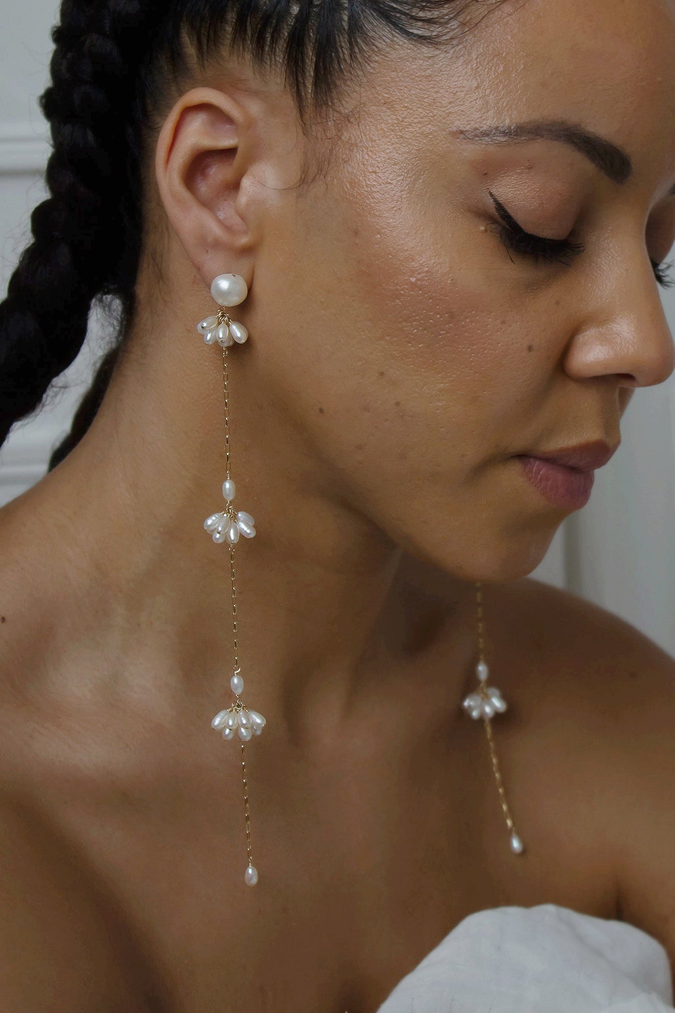 Fleurette Shoulder Duster Earrings