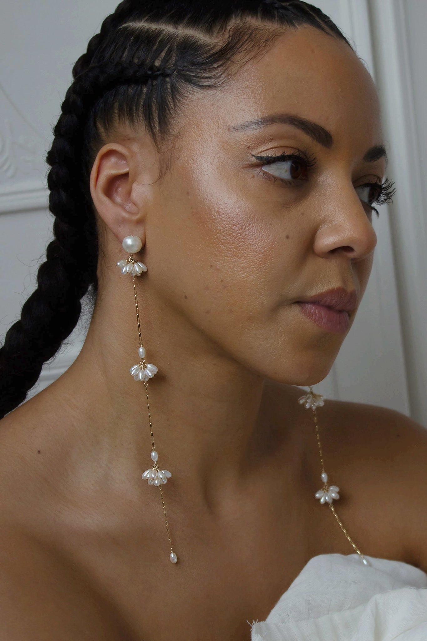 Fleurette Shoulder Duster Earrings