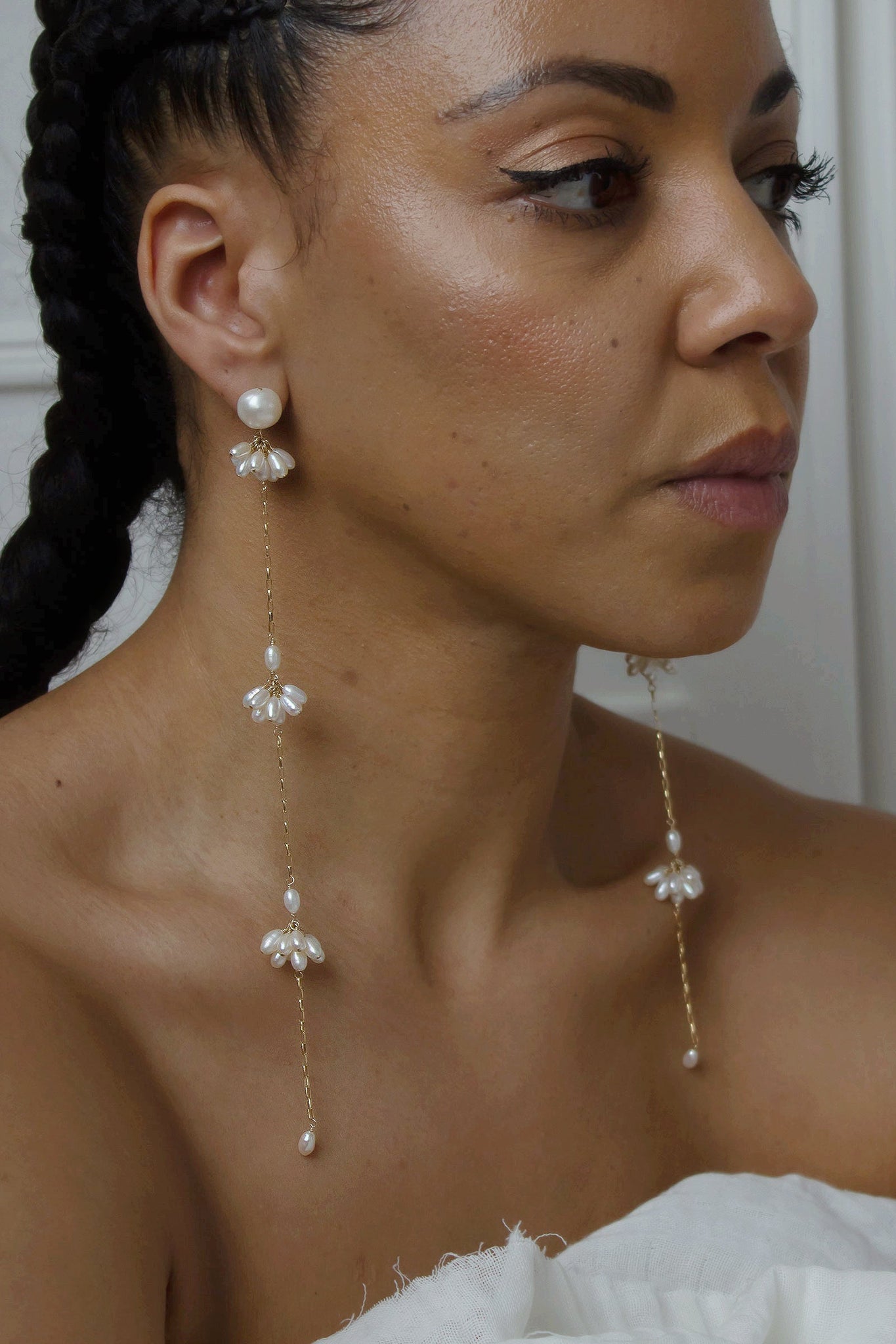 Fleurette Shoulder Duster Earrings