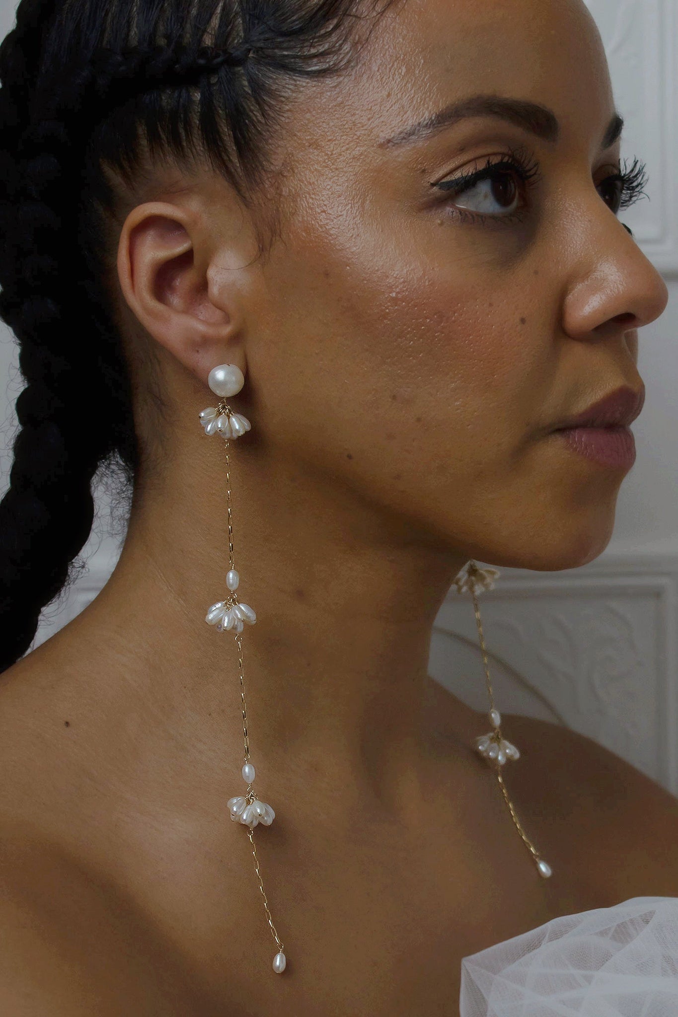 Fleurette Shoulder Duster Earrings