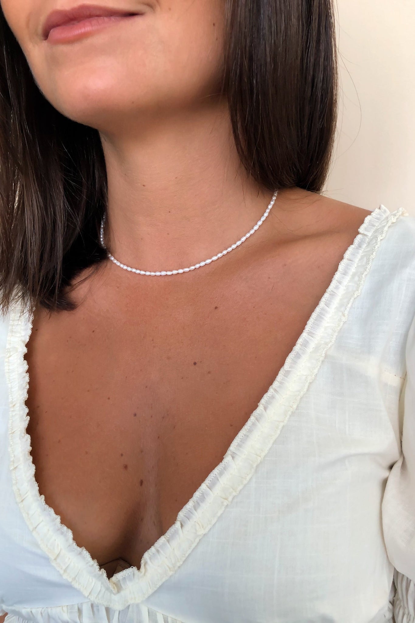 Baby Pearl Collar Necklace