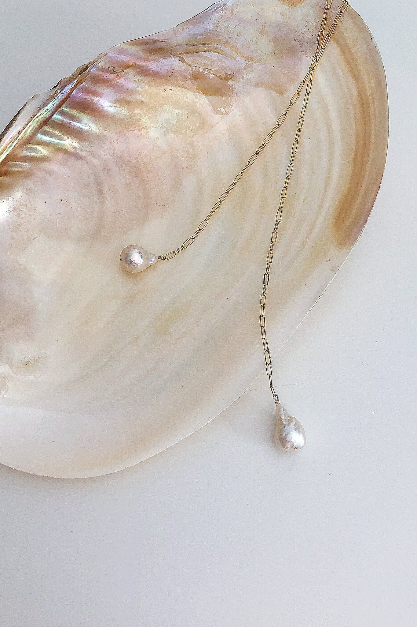 Breathless Tie Lariat Necklace