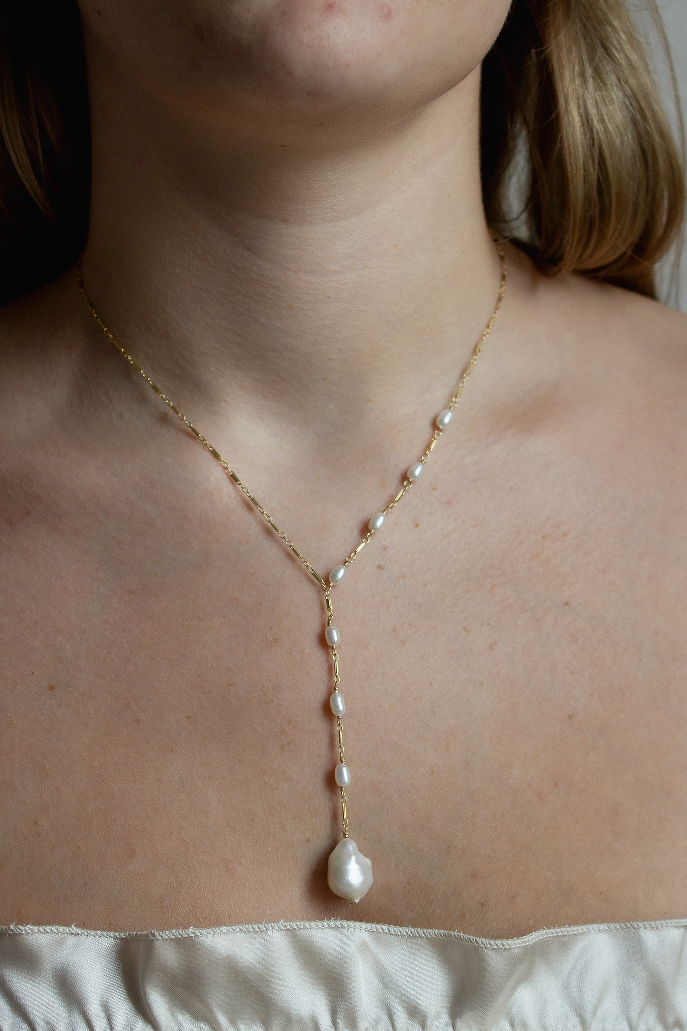 Asymmetrical Baroque Necklace