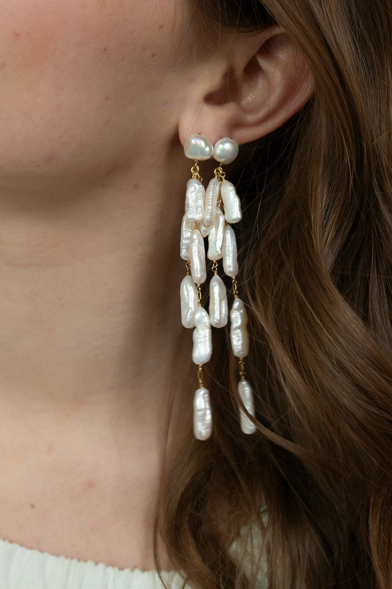 Cascading Plume Earrings