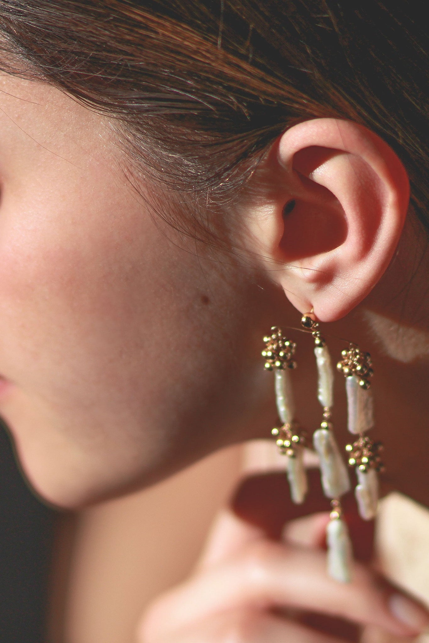 Eyelet Chandelier Earrings