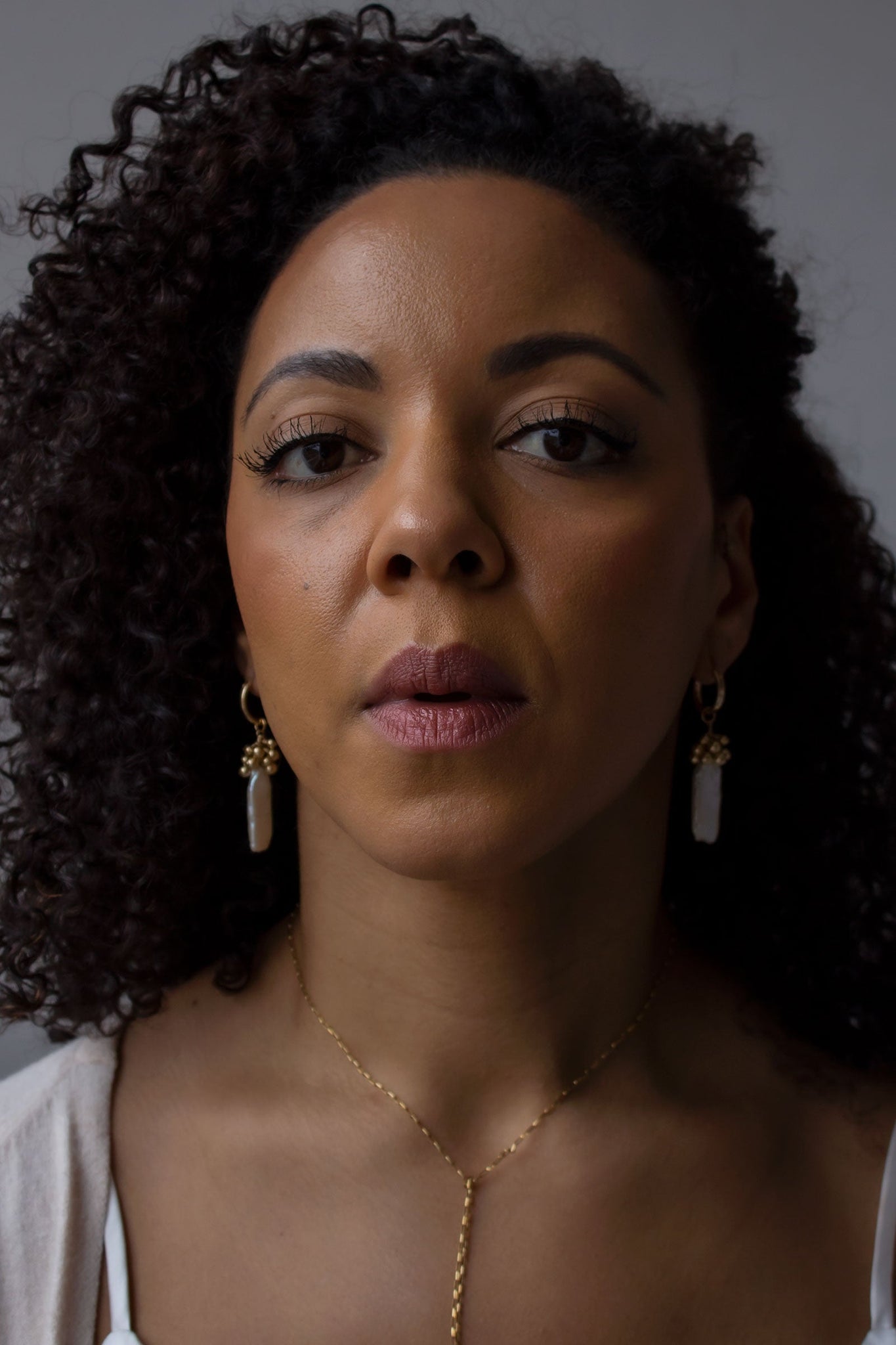 Linear Eyelet Mini Hoop Earrings