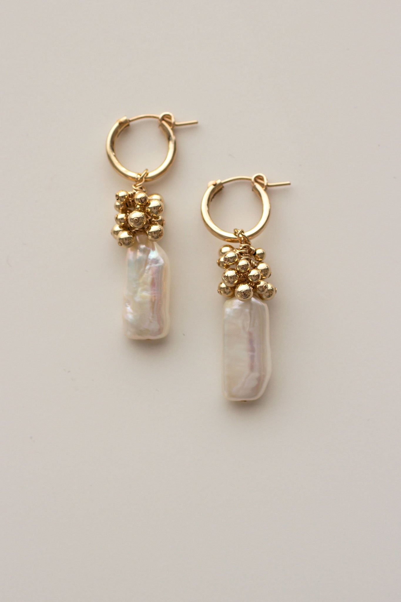 Linear Eyelet Mini Hoop Earrings