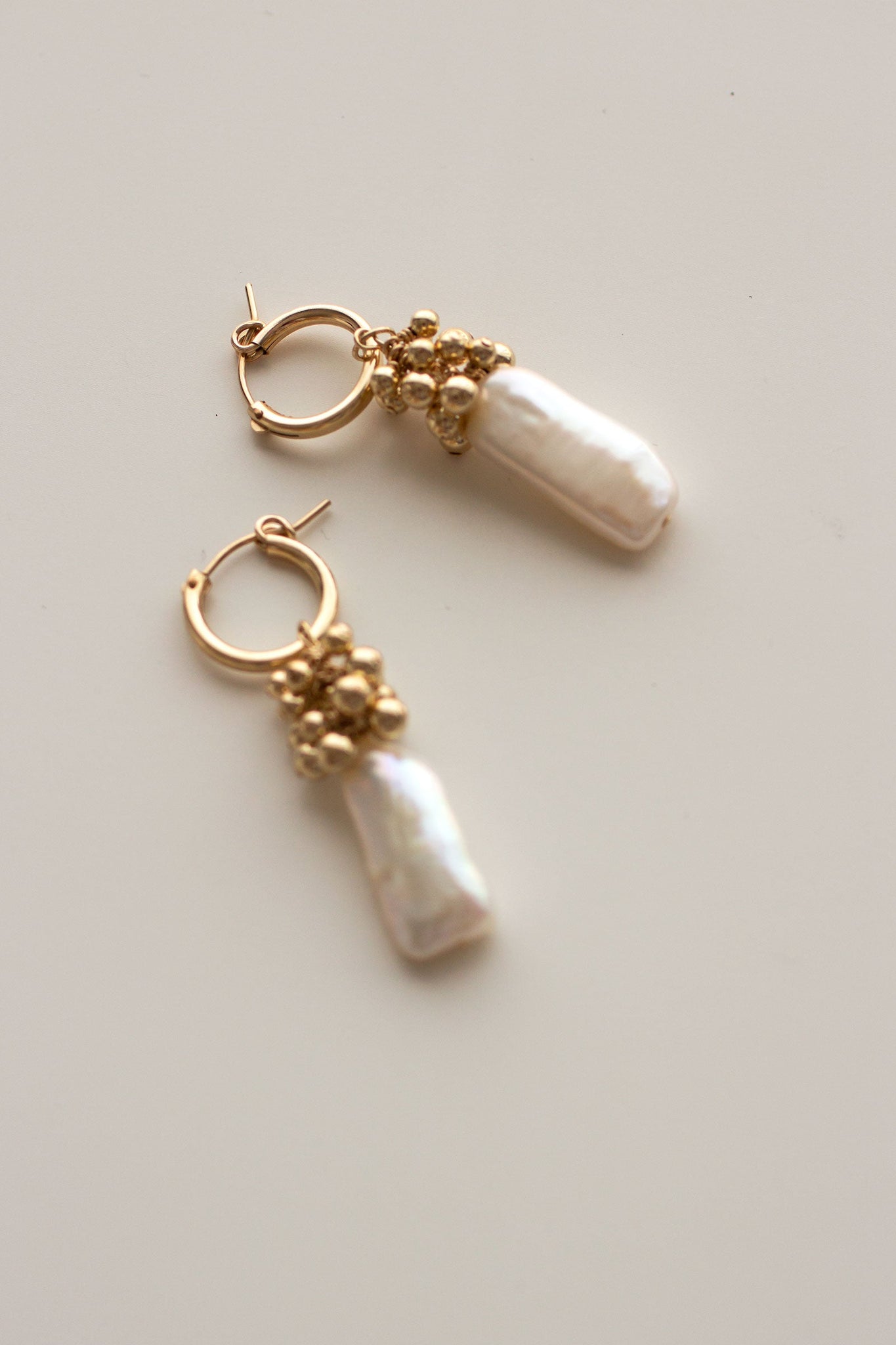 Linear Eyelet Mini Hoop Earrings