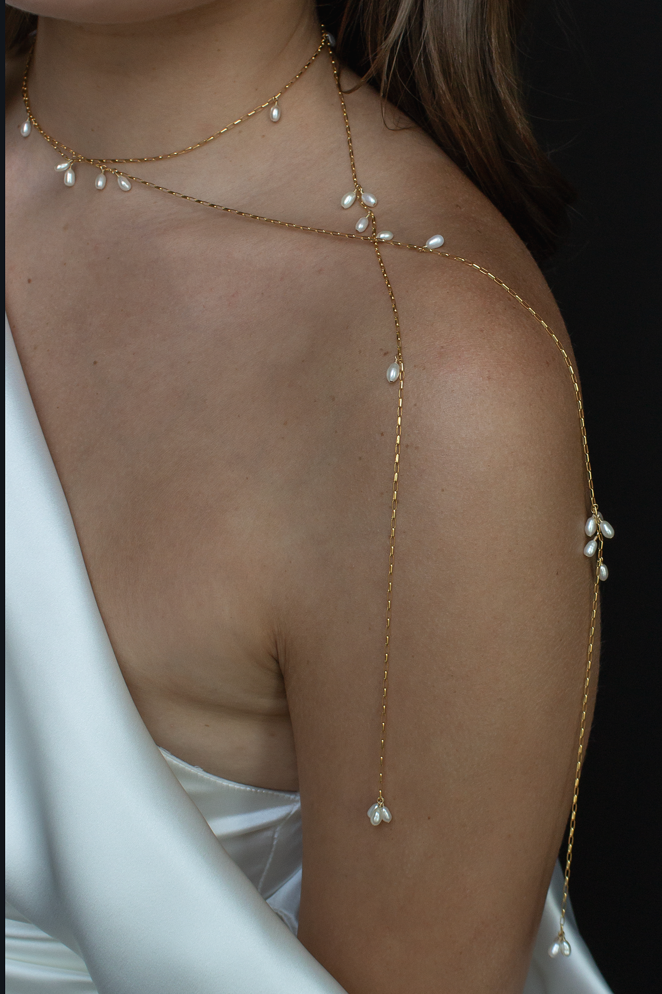 Falling Petals Wrap Necklace