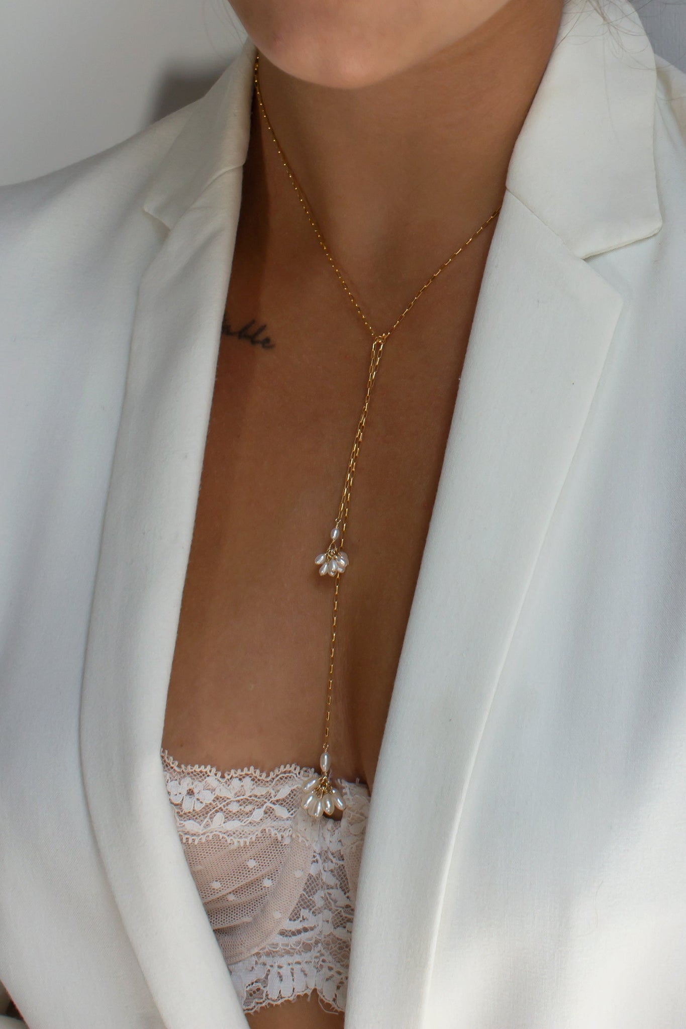 Fleurette Tie Necklace