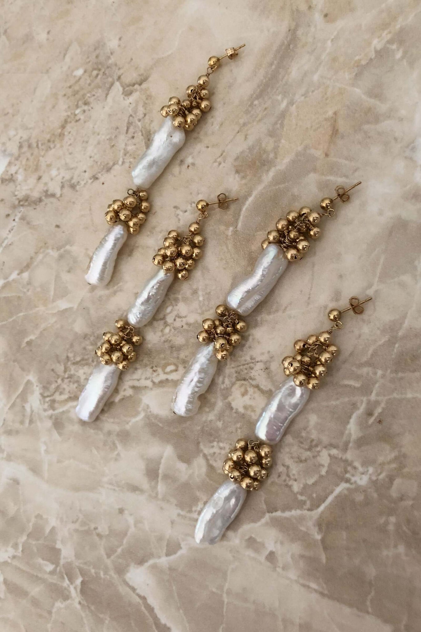 Linear Eyelet Earrings