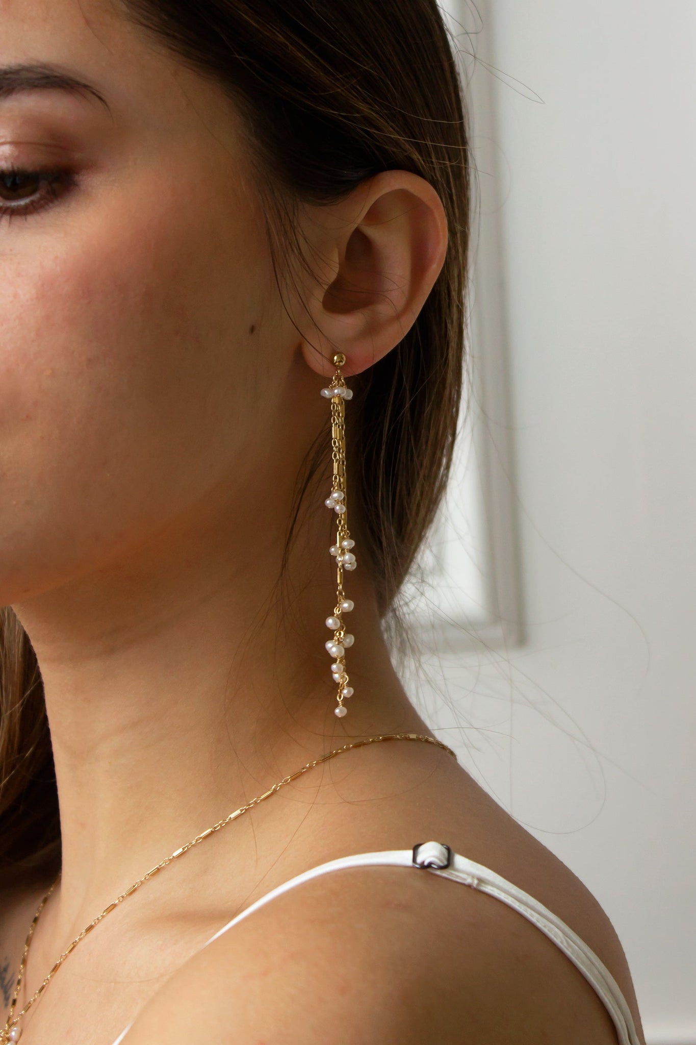 Radiance Freshwater Pearl Cluster Earrings