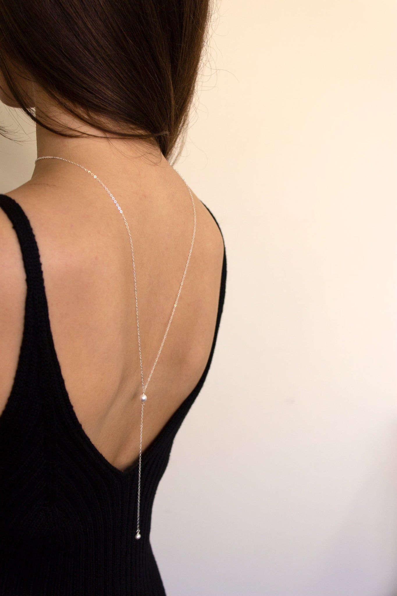 Pearl Back Drop Necklace