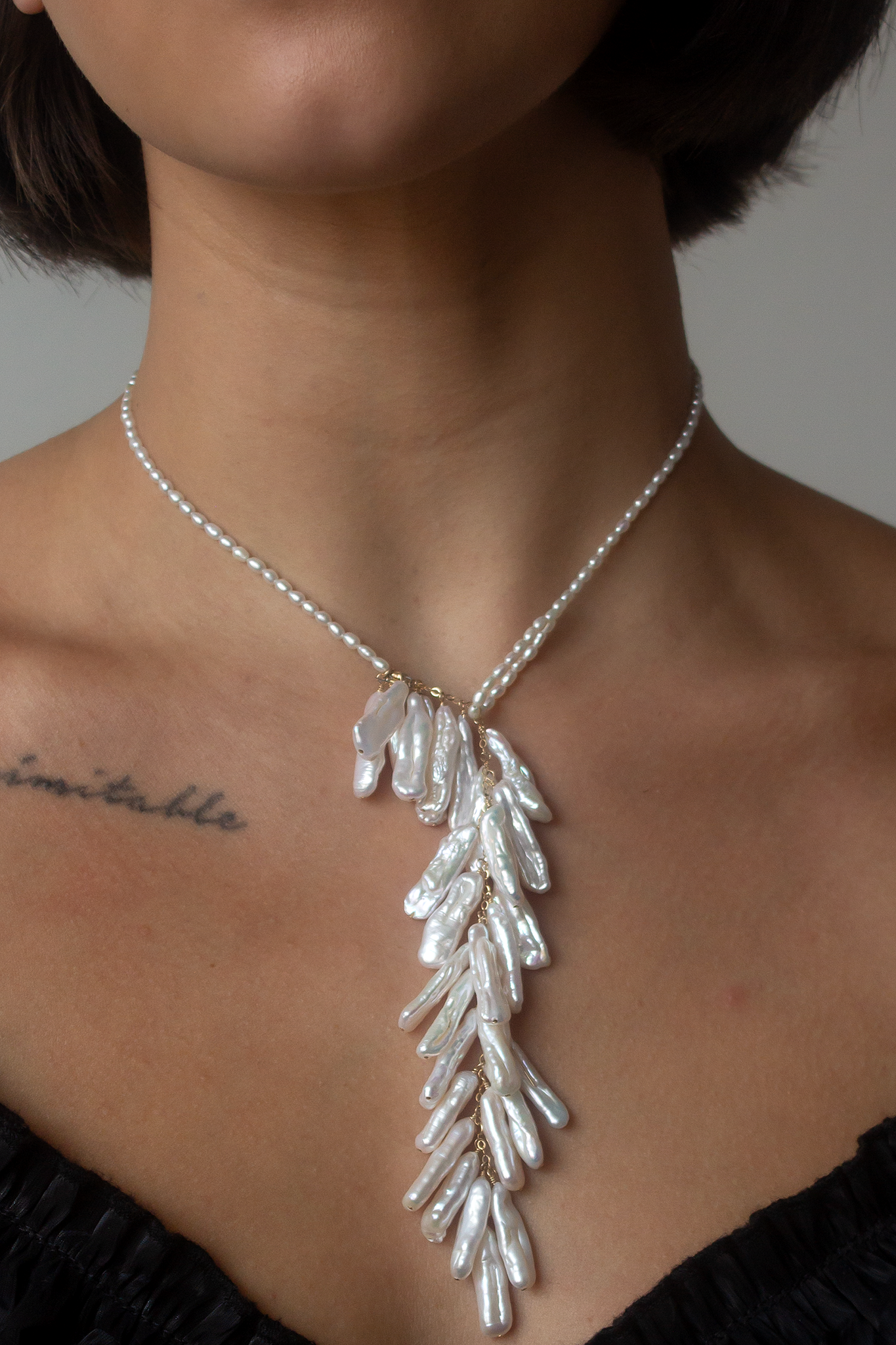 La Plume Lariat Necklace