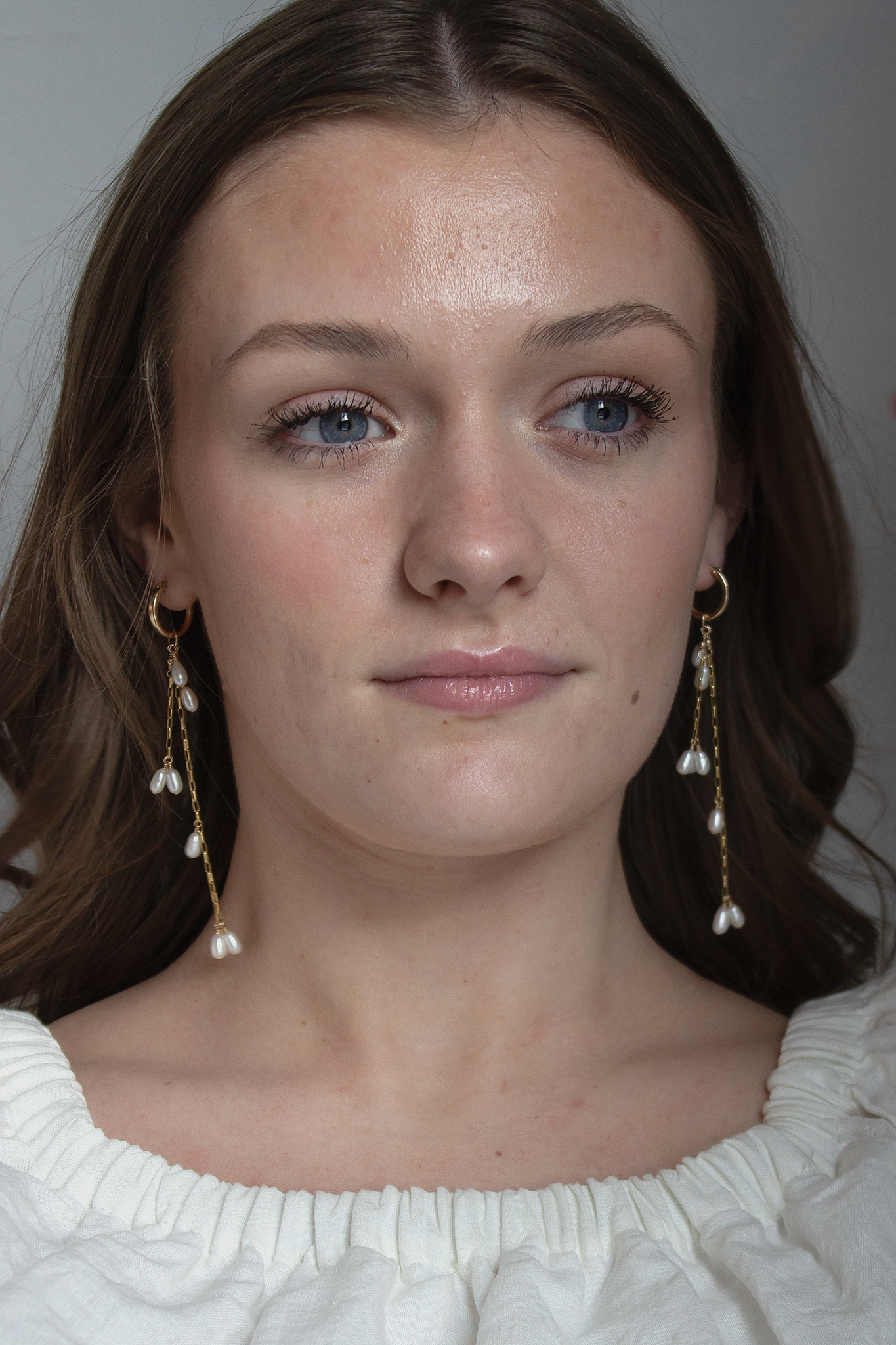Falling Petals Mini Hoop Earrings
