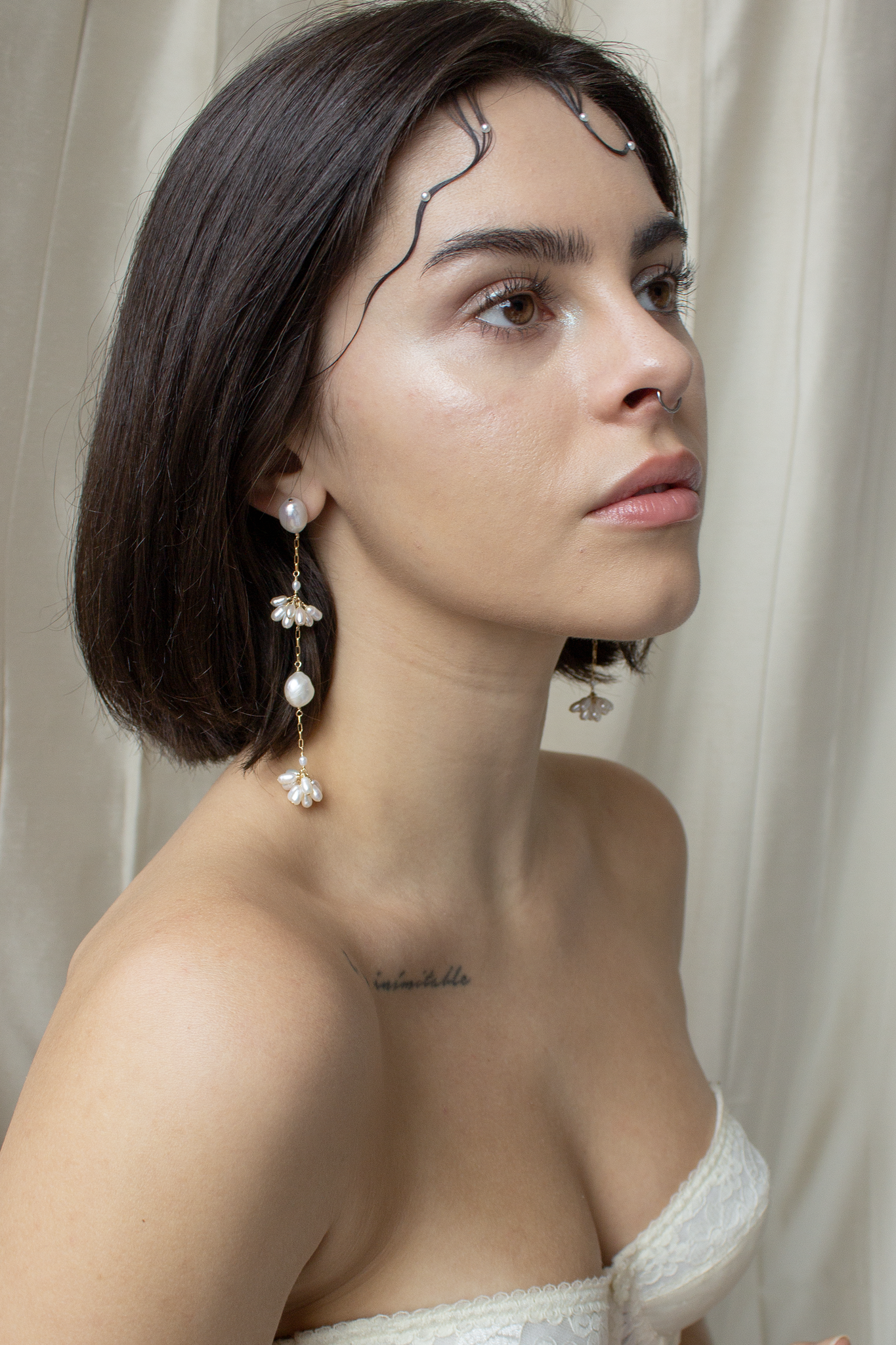 Long Fleurette Earrings