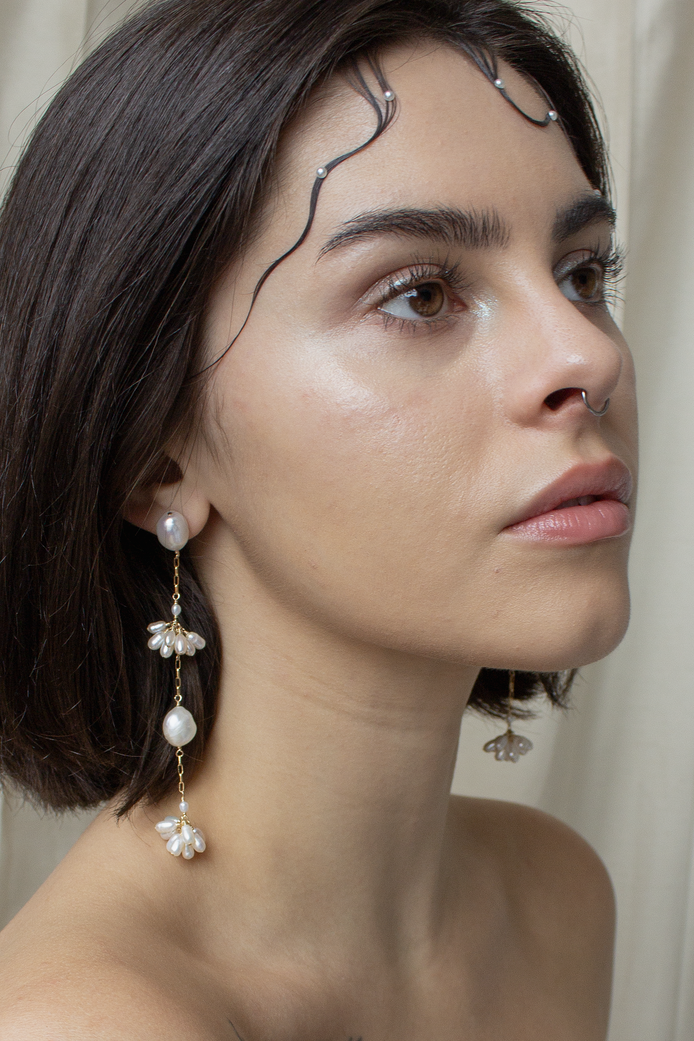 Long Fleurette Earrings