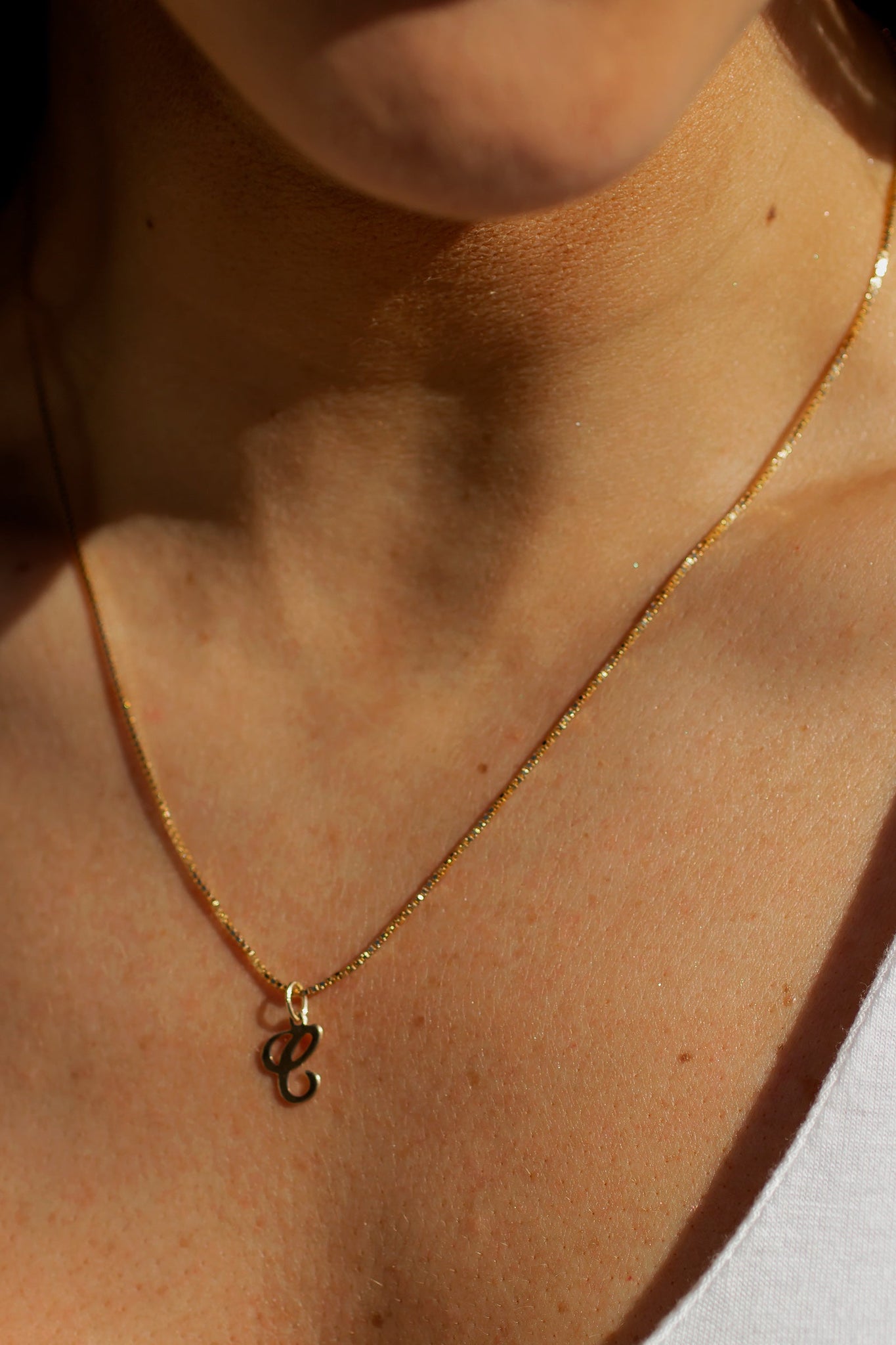 Script Initial Necklace