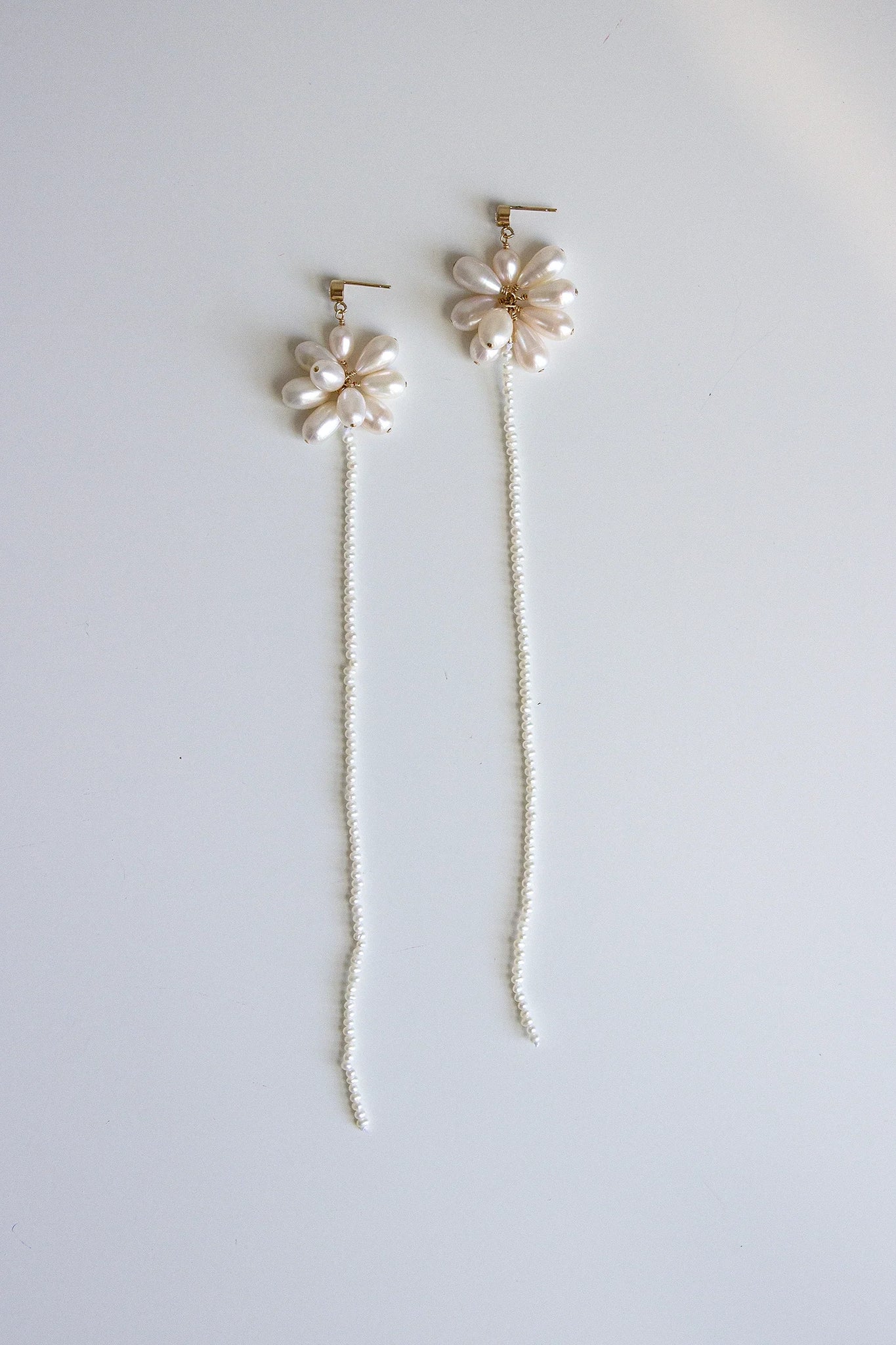 Pearl Stem Earrings