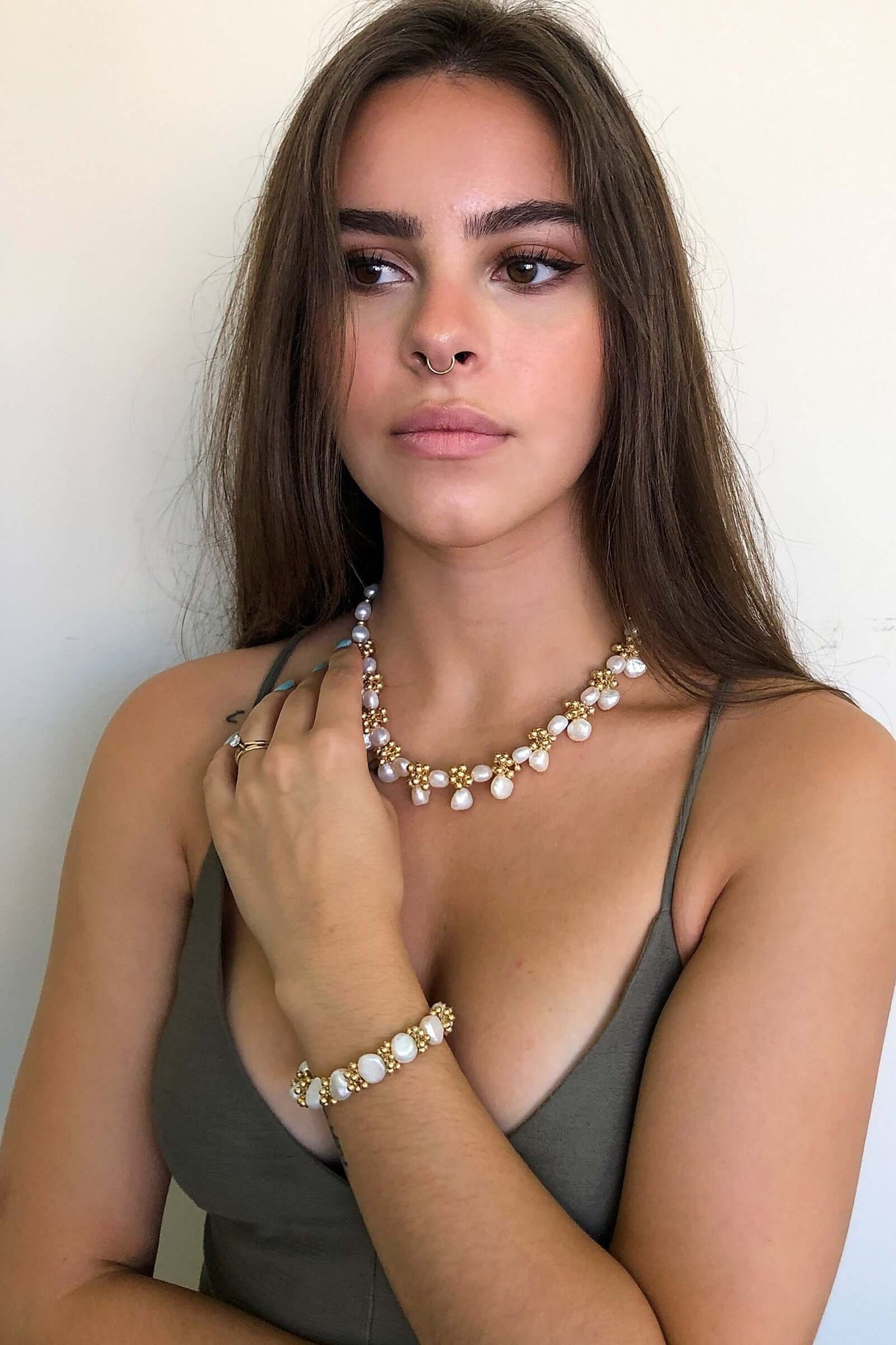 Baroque Eyelet Necklace