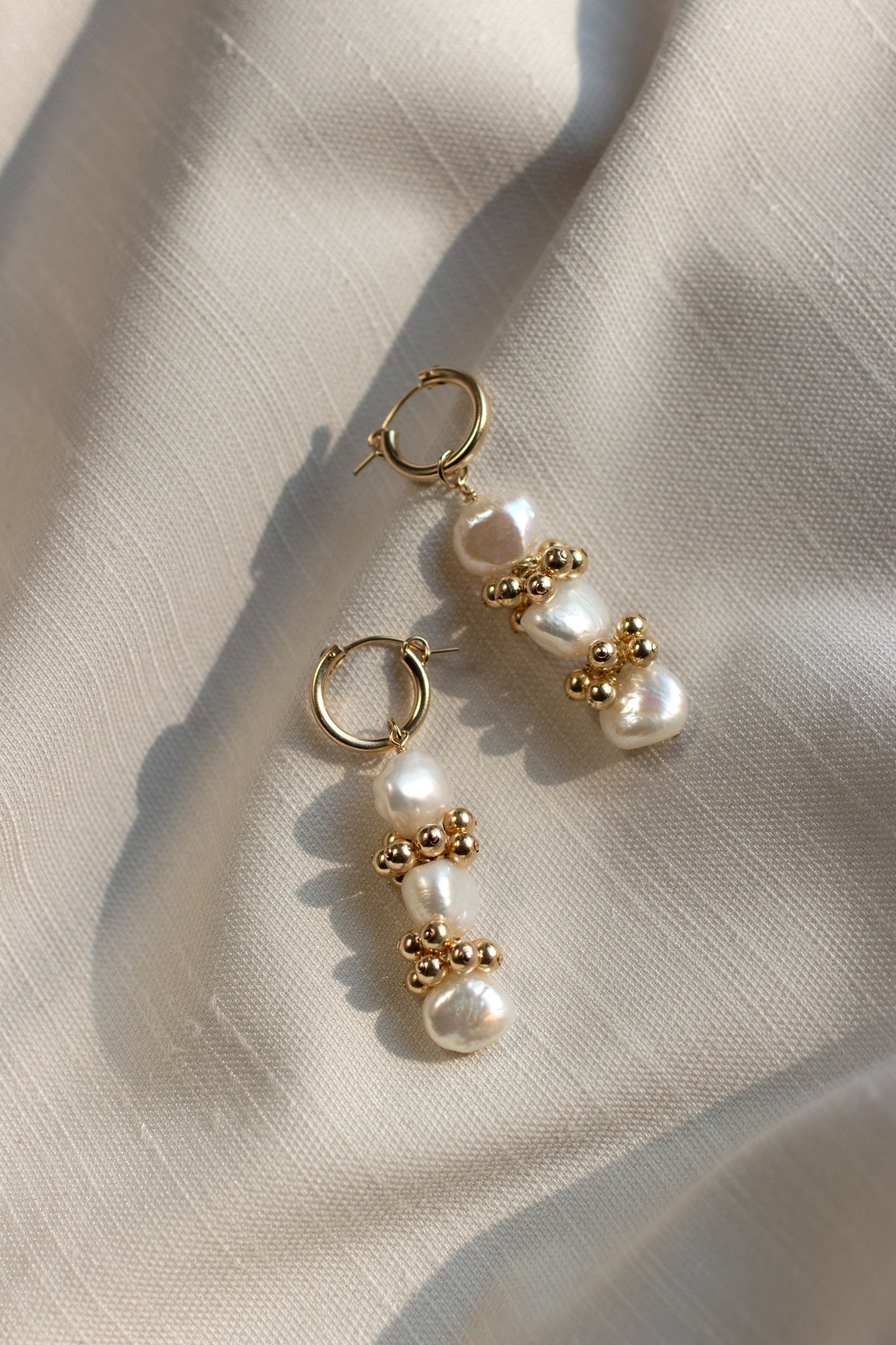 Baroque Eyelet Mini Hoop Earrings