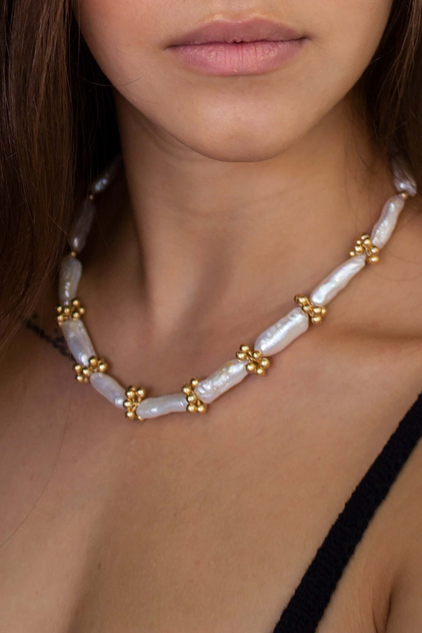 Biwa Eyelet Necklace