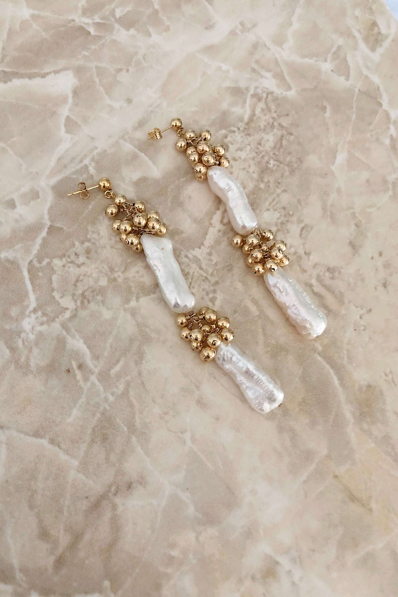 Linear Eyelet Earrings