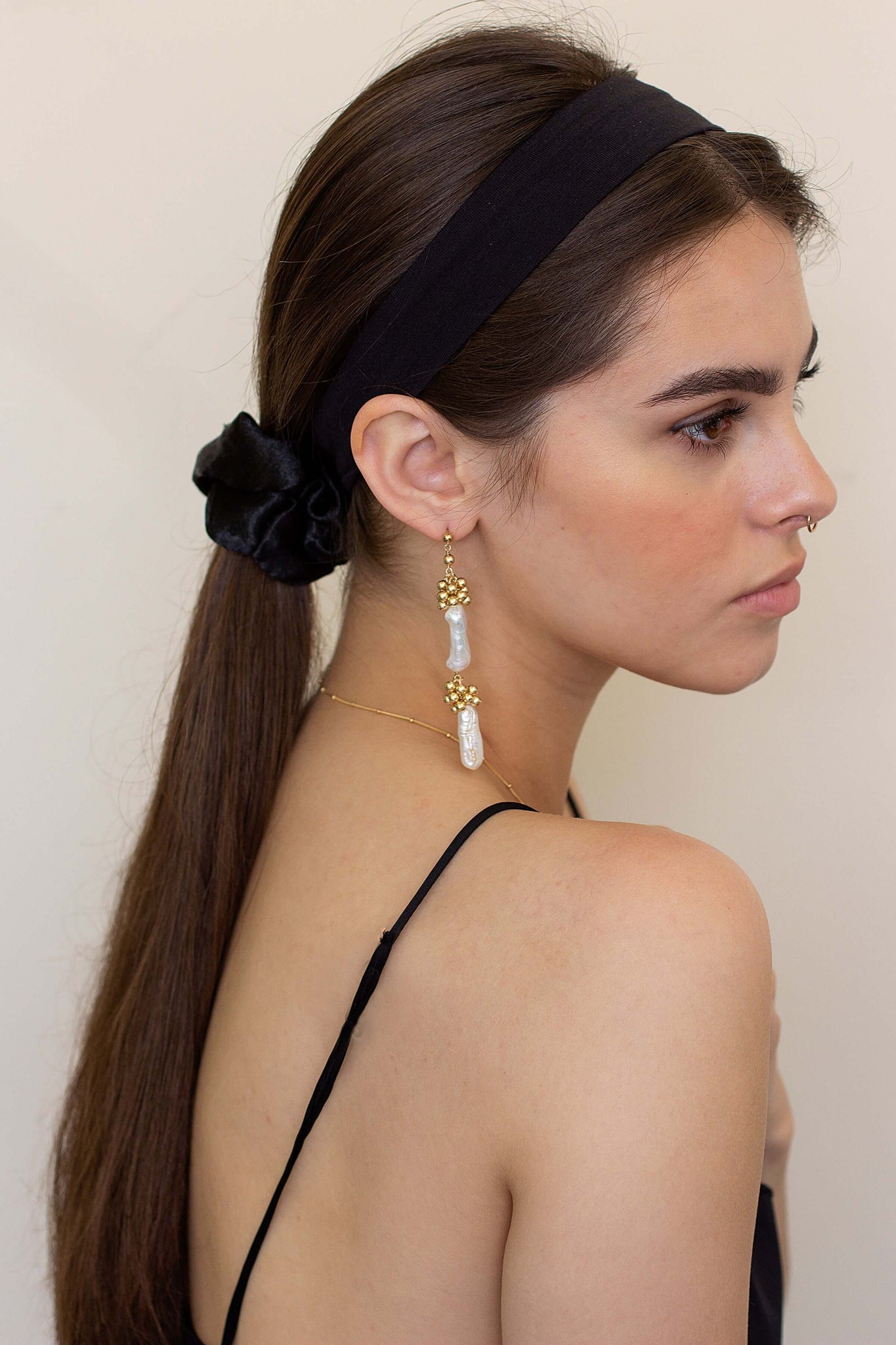 Linear Eyelet Earrings