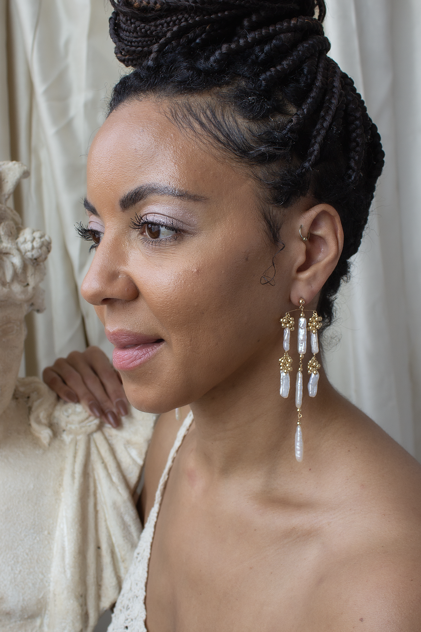 Eyelet Chandelier Earrings